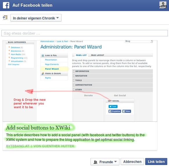 Perfect metainformation facebook share