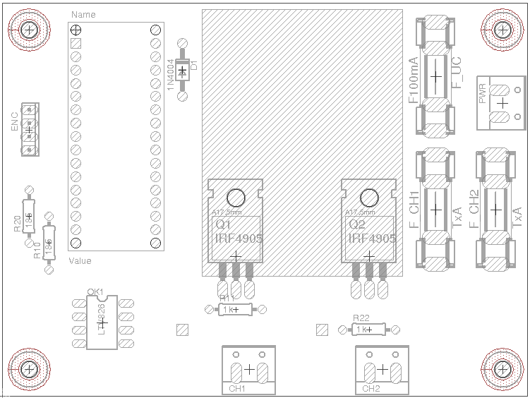 Dimmer board top