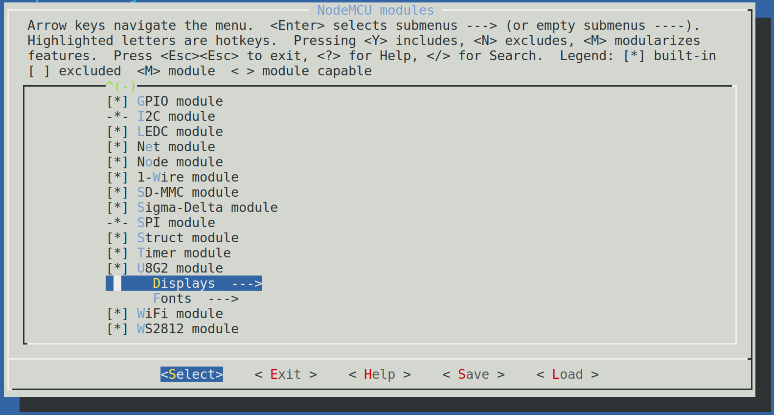 Make displayconfig