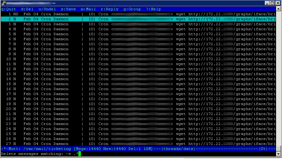 Delete all messages in mutt
