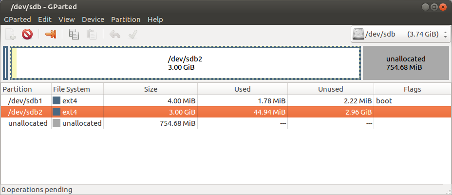 Resize partition for openwrt on cf