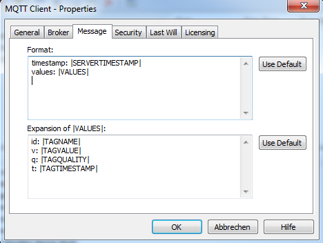 Kepserver Mqtt Message